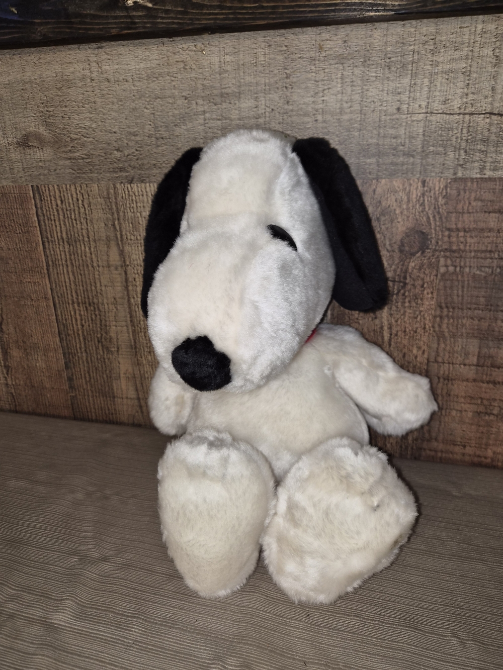 Kohl's White and Black Snoopy-Style Plush Dog